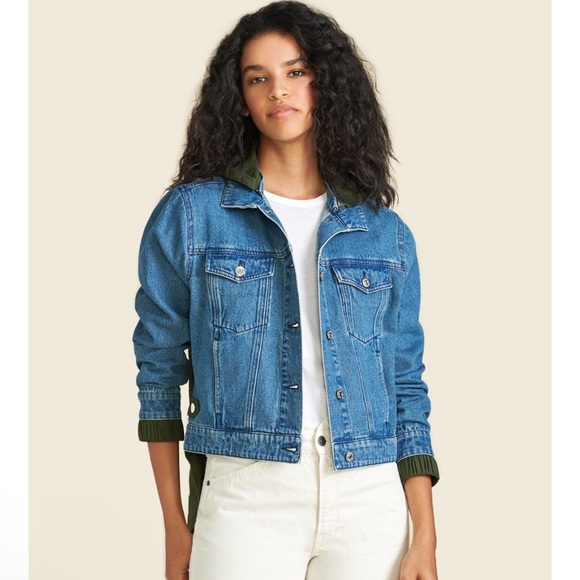 Veronica Beard Shani Waterfall DenimTwill Combo Jacket XS - Picture 2 of 11